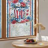 Independence Day Window Privacy Film, Stained Glass...