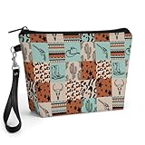 PFSDUFBUI Western Patchwork Design Handheld Cosmetic...