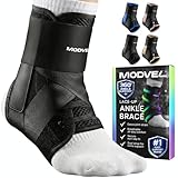 Modvel Ankle Lace Up Brace, Adjustable Ankle Brace for...