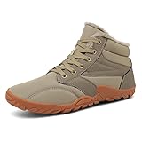 Mens Womens Snow Boots Wide Toe Box Minimalist Barefoot...