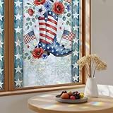 Independence Day Window Privacy Film, Stained Glass...