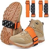 Ice Cleats Mid-Sole Snow Traction Cleats for Shoes and...