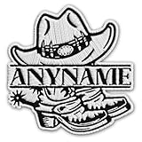 Custom Cowboy Cowgirl Boots Name Patch Personalized...
