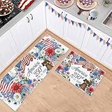 America 250th Anniversary 2 Pieces Non-Slip Kitchen Mat...
