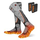 EIHBIEA Heated Socks, 5V 6000mAh Rechargeable Heated...