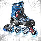Adjustable Inline Skates, Illuminating Skates with...