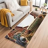Runner Rugs 2x6 Ft, Farm Donkeys Non-Slip Area Rugs for...