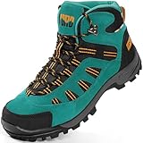 R CORD Waterproof Womens Hiking Boots Breathable Rubber...