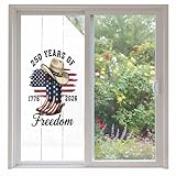 American Flag 250 Year Anniversary Window Privacy Film,...