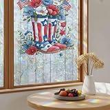 Independence Day Window Privacy Film, Stained Glass...