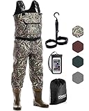 Foxelli Chest Waders, Waterproof 4mm Neoprene Hunting &...