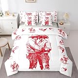 Catabedysis Western Cowboy Twin Comforter Set with...