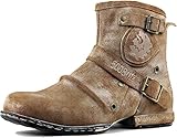 Zentavi Men's Motorcycle Style Boots, Fashion Zipper-Up...