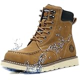 TAERGU Steel Toe Boots for Men-6 Inch Moc Toe Safety...