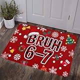 Red Christmas Door Mat 20' x 31.5' Indoor/Outdoor Rug...