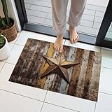 Door Mat, Vintage Metal Texas Stars Front Door Mat...