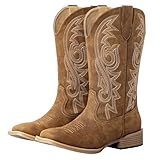 SheSole Extra Wide Calf Cowboy Boots for Women -...