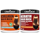 2 Pack Collagen Hair Mask & Keratin Hair Mask,Keratin...
