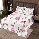 Castle Fairy Pink Cowboy Boots Bedspread,Watercolor...