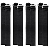 ibasenice 4 Pairs Adjustable Anti-Slip Ice Grippers...