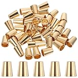Gadpiparty 40pcs Gold Alloy Bell-Shaped Cord Locks for...