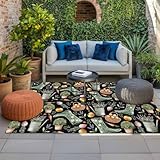 Outdoor Area Rug 6x9ft Washable Patio Rugs, Plant Boots...