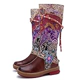 Artisan Handmade Women's Cowboy and Knight Boots - High...