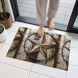 Door Mat, Vintage Texas Western Star Front Door Mat...