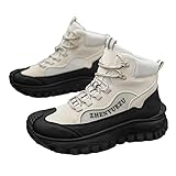 BASANYAO Men's high-top sports shoes, outdoor anti-slip...