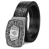 LALATCH Cowboy Western Ratchet Belt for Men Women with...