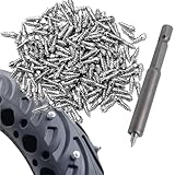 Yiodauh Tire Studs 200 Pcs Tire Studs Carbide Screw...