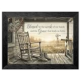 Framed Canvas Wall Art Vintage Farmhouse Front Porch...