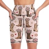 Women's Yoga Biker Shorts Flattering Breathable with...