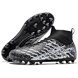 LSIDORYC Youth Soccer Cleats Lightweight Laceless Slip...
