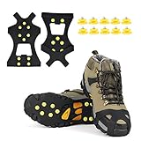 EONPOW Ice Grips, Ice & Snow Grips Cleat Over Shoe/Boot...