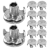 OKUMEYR 15pcs Ice Grippers Anti-Slip Shoe Nails Winter...