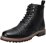 Jousen Mens Boots Premium Leather Cap Toe Casual Boots...