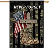 4th of July House Flag Never Forget Double Sided Boots...