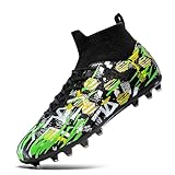 PMKZSES Unisex Adult Soccer Cleats High-Top Soccer...