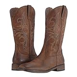 SheSole Cowgirl Boots for Women Square Toe Mid Calf...