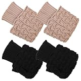 KJHBV 2 Pairs Women Knitted Legwarmers Boot Cover Socks...