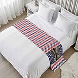 Independence Day Bed Runners for Cal King Size Bed,...