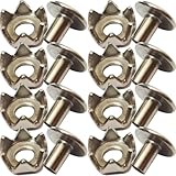 Abaodam 100pcs Steel Shoes Ice Cleats Spikes Non-Skid...