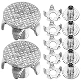 JEWEDECO 15pcs Anti-Slip Crampon Spikes Shoe Nails Ice...