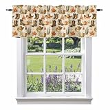 GNAKT AREWG Valances for Windows Western Retro Cowboy...