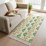 Cute Green Umbrella Hallway Runner Rug 2'x6', Laundry...