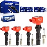 JC Whitney JFBAJCWICK00056 4pcs Ignition Coils & 4pcs...