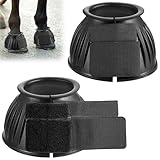 JIEYAO 1 Pair Black Horse Bell Boots Protect, Double...