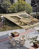 Vintage Farmhouse Sun Shade Sail 12'x16' Rectangle...