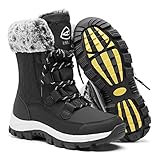 EARLDE Women’s Snow Boot With Waterproof Lace Up...